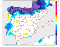 Variaci de les temperatures mximes respecte al dia anterior