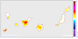 Variacin das temperaturas mnimas respecto ao da anterior