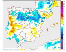 Variacin das temperaturas mnimas respecto ao da anterior