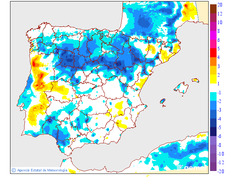 Variacin das temperaturas mnimas respecto ao da anterior