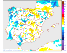 Variaci de les temperatures mnimes respecte al dia anterior