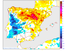 Variacin das temperaturas mnimas respecto ao da anterior