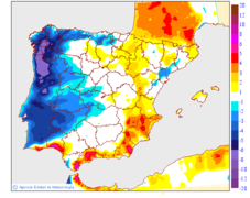 Variacin das temperaturas mximas respecto ao da anterior
