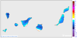 Variacin das temperaturas mnimas respecto ao da anterior