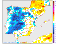 Variacin de las temperaturas mnimas respecto al da anterior
