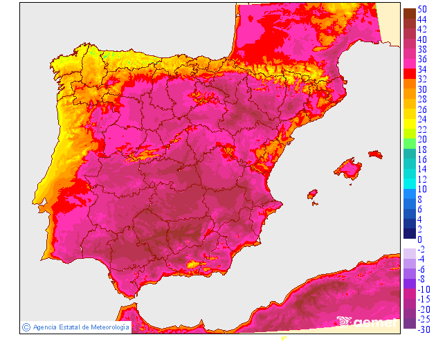 Temperatures mximes