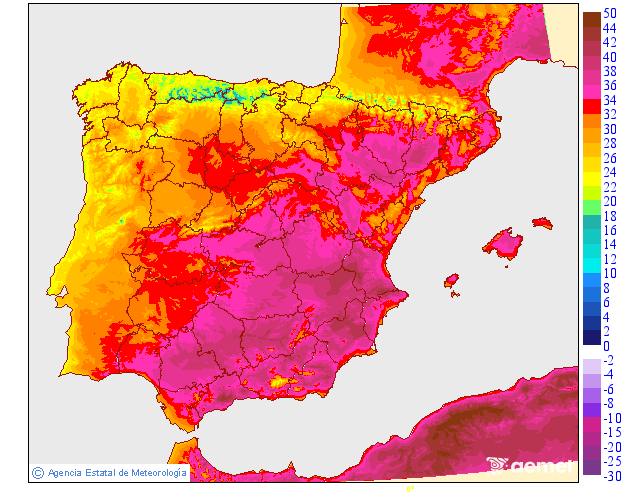 Temperatures mximes