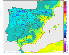 Minimum temperatures for tomorrow in the Peninsula and Balearic Islands