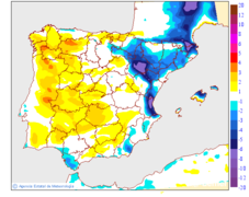Variacin das temperaturas mximas respecto ao da anterior