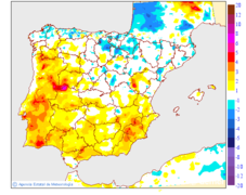 Variaci de les temperatures mnimes respecte al dia anterior