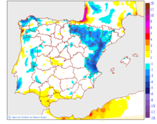 Variaci de les temperatures mximes respecte al dia anterior