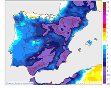 Maximum temperatures variation regarding the day before