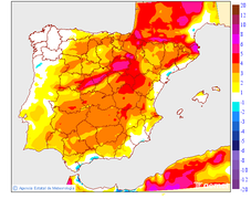 Variation des tempratures maximales par rapport au jour prcdent