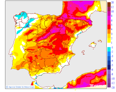 Variacin de las temperaturas mximas respecto al da anterior