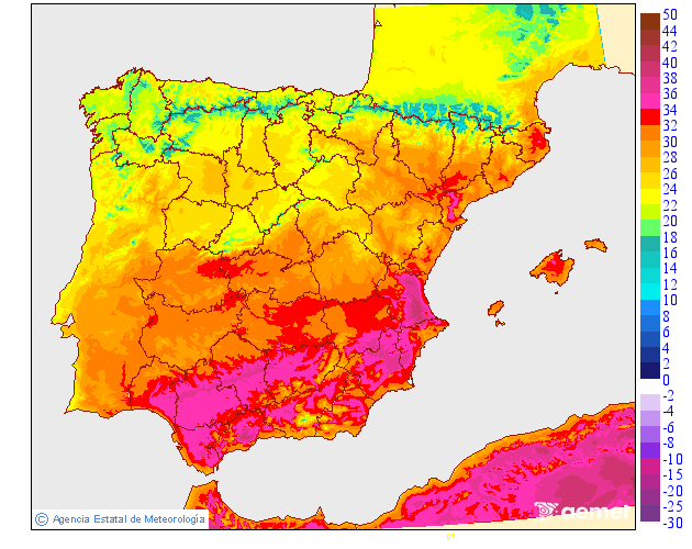 Temperaturas mximas