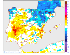Variaci de les temperatures mnimes respecte al dia anterior