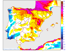Variaci de les temperatures mximes respecte al dia anterior