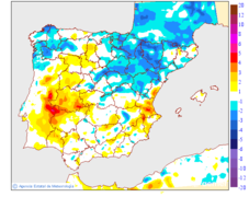 Variaci de les temperatures mnimes respecte al dia anterior