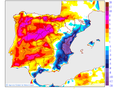 Variaci de les temperatures mximes respecte al dia anterior