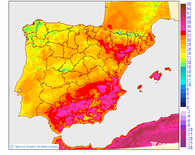 Temperatures mximes