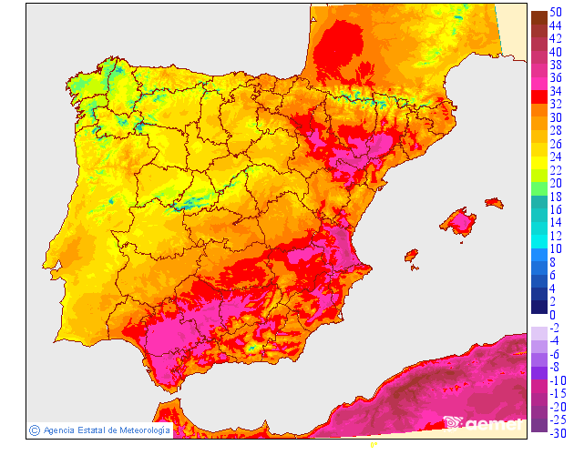 Temperatures mximes