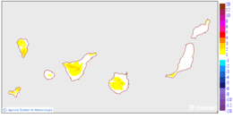 Minimum temperatures variation regarding the day before