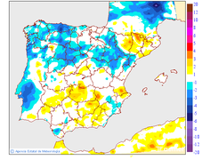 Variaci de les temperatures mnimes respecte al dia anterior