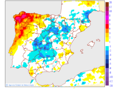 Variaci de les temperatures mnimes respecte al dia anterior