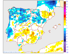 Variaci de les temperatures mnimes respecte al dia anterior