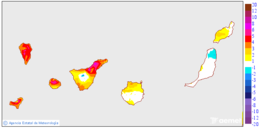 Variaci de les temperatures mximes respecte al dia anterior