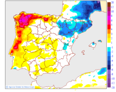 Variaci de les temperatures mximes respecte al dia anterior