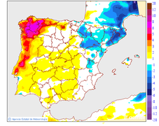 Variaci de les temperatures mximes respecte al dia anterior