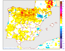 Variaci de les temperatures mnimes respecte al dia anterior