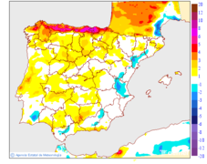 Variaci de les temperatures mximes respecte al dia anterior