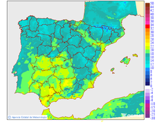 Minimum temperatures for tomorrow in the Peninsula and Balearic Islands