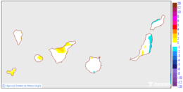 Variation des tempratures maximales par rapport au jour prcdent