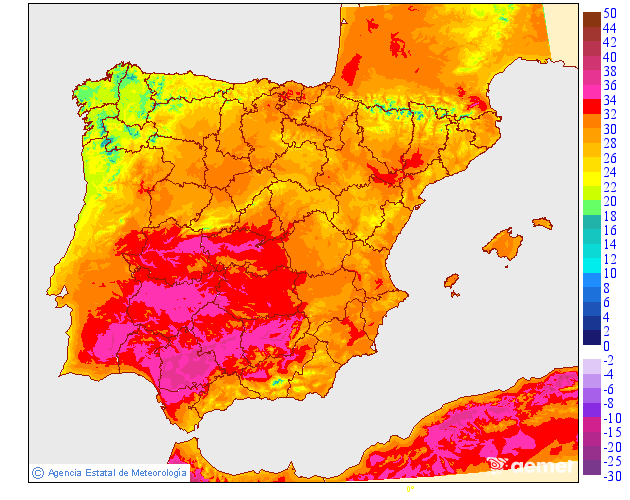 Temperaturas mximas