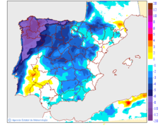 Variacin das temperaturas mximas respecto ao da anterior