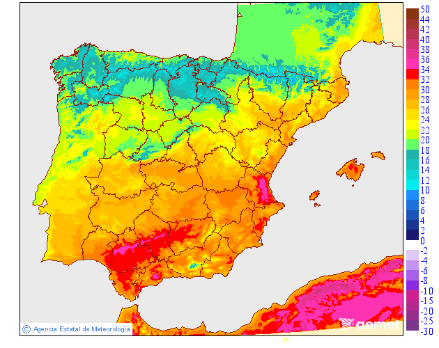Temperaturas mximas