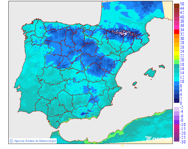 Minimum temperatures