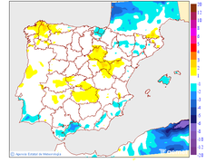 Variacin das temperaturas mximas respecto ao da anterior