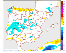 Variacin de las temperaturas mximas respecto al da anterior