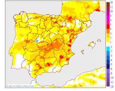 Variaci de les temperatures mnimes respecte al dia anterior