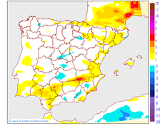 Variacin de las temperaturas mximas respecto al da anterior