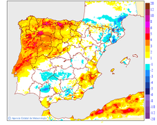 Variaci de les temperatures mnimes respecte al dia anterior