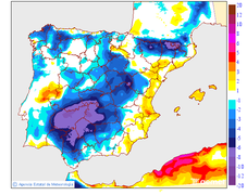 Tenperatura maximoen aldaketa aurreko egunarekiko