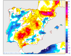 Variation des tempratures maximales par rapport au jour prcdent