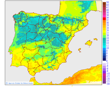 Maximum temperatures