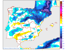 Variacin de las temperaturas mximas respecto al da anterior