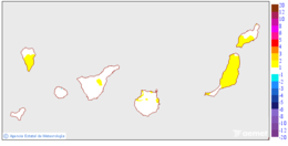 Minimum temperatures variation regarding the day before